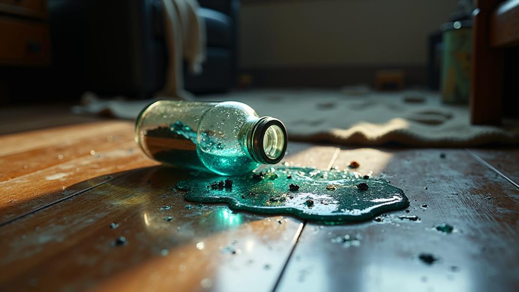 poppers spill causes damage